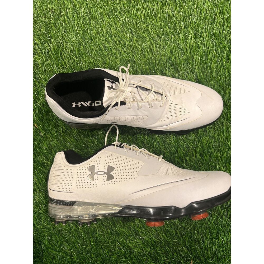 Under Armour Tour Tips Mens Size 11 white Spikeless Golf Shoe 1288575-102
